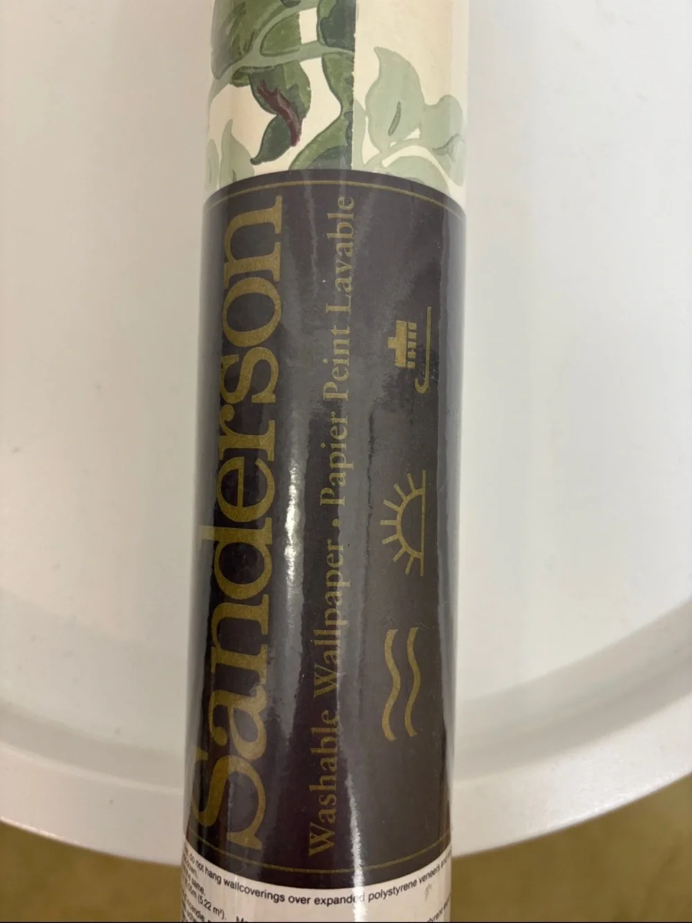 NWT Vintage Sanderson Multicolor Floral Washable Wallpaper Roll